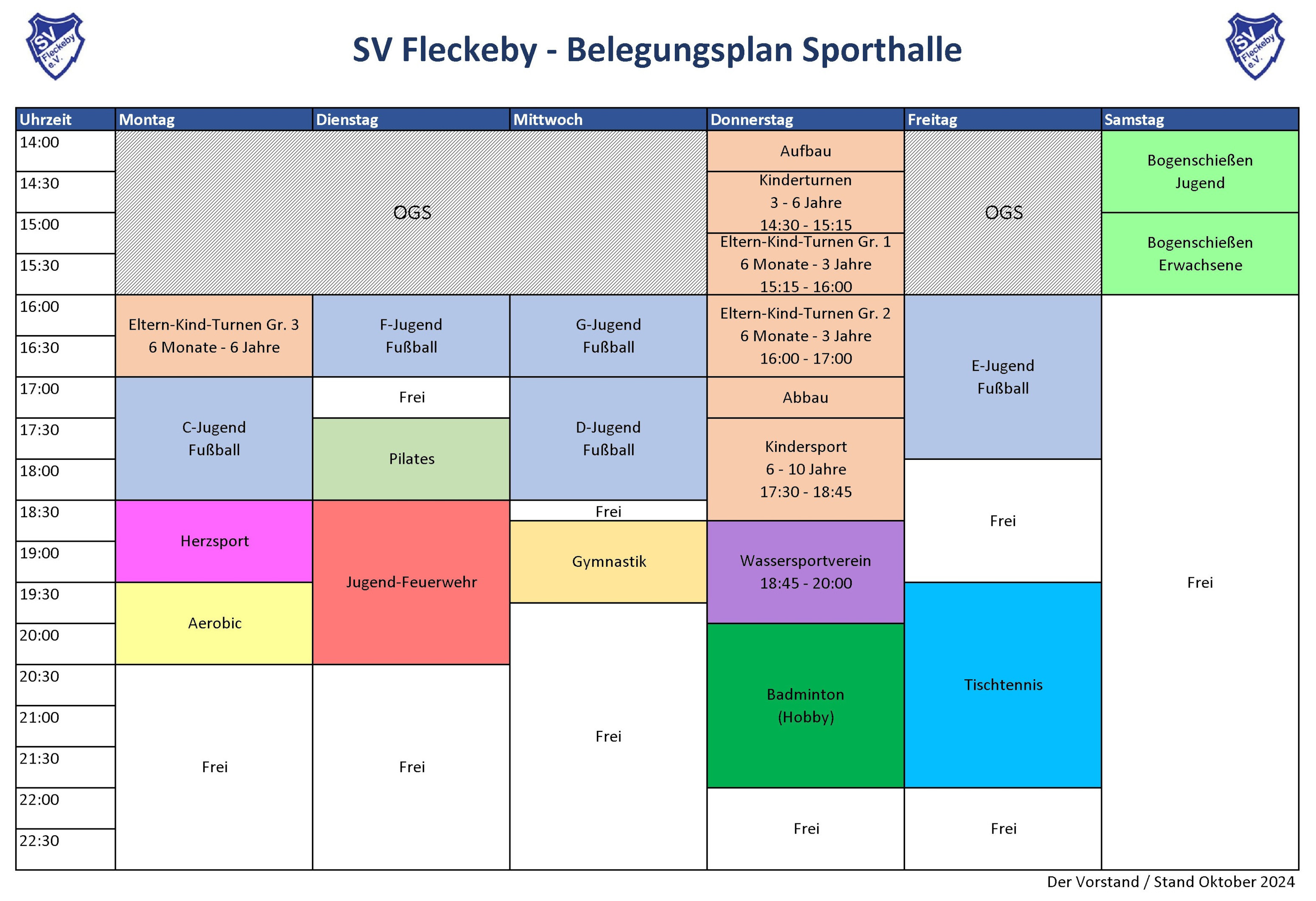 Hallenbelegung 20240205